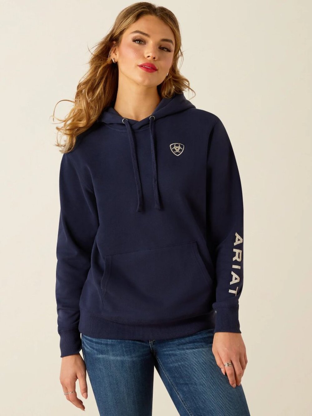 Women's Ariat Logo 2.0 Hoodie, Black Iris | NWT